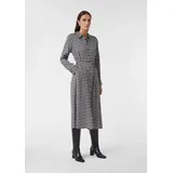 Comma, Hemdblusenkleid Sommerkleid All-over-Print Beige/Schwarz 38