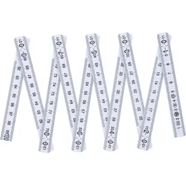 BGS Gliedermaßstab 2054 Weiß 1 m