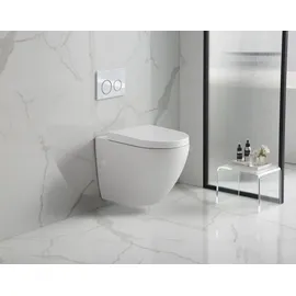Duschmeister Cozy Wand-WC mit WC-Sitz Weiß