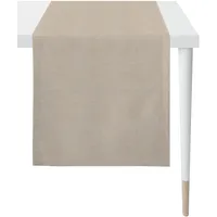 APELT Tischläufer APELT "Apart, LOFT STYLE", grau (taupe), B:48cm L:145cm, Polyester, Tischdecken, UNI-BASIC