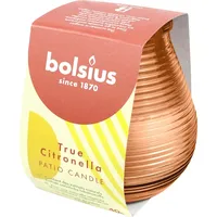 Bolsius TRUE CITRONELLA Patio-Licht, Orange, Duftkerze im Glas, BOLSIUS,
