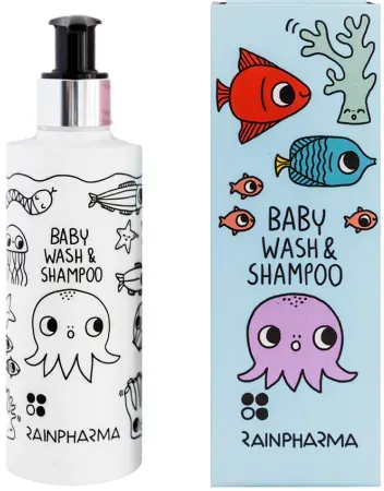 RainPharma Baby Wash Shampoo Natürliche Babyseife Eva Schaf Pumpflasche 200ml