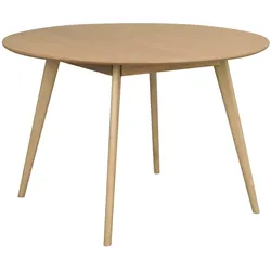 Esstisch Yumi Rund 115cm, MDF Eiche Natur