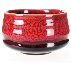 Goodwei Teeschale Matcha-Schale „Yogan“ für Teezeremonie, 430 ml, Keramik schwarz
