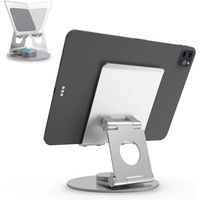 Swivel Stand for iPad,Aluminum Portable 360°Rotating Tablet iPad Stand Holder for Desk,Business,Kitchen,Desktop,Tablet Table Stand for iPad Pro 9.7,10.5,12.9/Air Mini,Tab,Kindle,Nexus,E-Reader