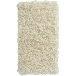 bonprix Memory Schaum Badematte mit Synthetik Fell, beige, 45x50 cm