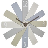TFA Wanduhr Clock IN THE BOX grau Kunststoff 400,0 x 37,0 mm