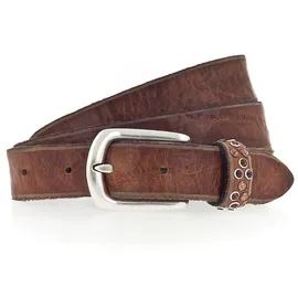 B.belt Gürtel Leder braun 95