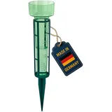 TFA Dostmann Analoger Regenmesser mit Halter, 47.1016, wetterbeständig und robust, aus Kunststoff, grün