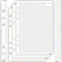 Bind Ringbuch-Ergänzungsblätter kariert A5, 50 Blatt