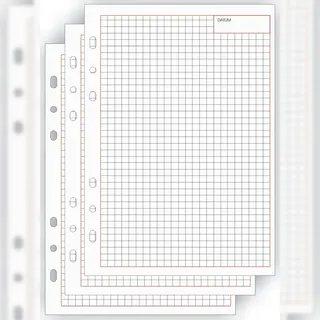 Bind Ringbuch-Ergänzungsblätter kariert A5, 50 Blatt