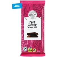 Schokoliebe Zartbitter Schokolade 100 g, 40er Pack