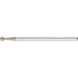 Diamant-Schleifstift Kugel Ø3,0mm Schaft-Ø3 mm D181 (grob) zum Entgraten von Profilen