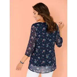Classic Basics Longbluse blau 46