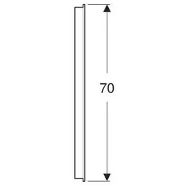 Geberit Option Basic Square Lichtspiegel, Beleuchtung oben, 502805001,