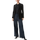 Comma, comma Satinbluse mit Raffung schwarz 38