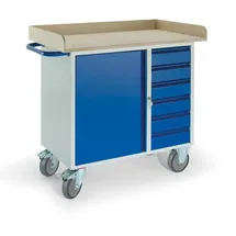 ROLLCART Montagewagen Stahl 111x86x60 cm blau