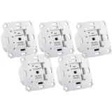 eQ-3 Homematic IP Rollladenaktor für Markenschalter 5er Set weiß