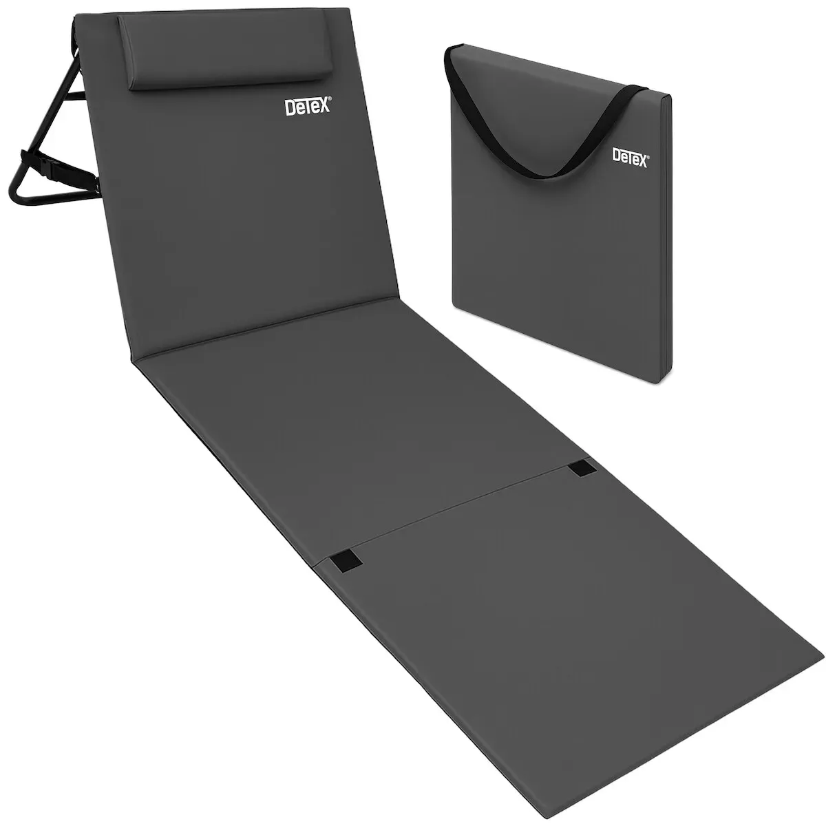 Detex Deuba Strandmatte Gepolstert Kopfkissen Faltbar