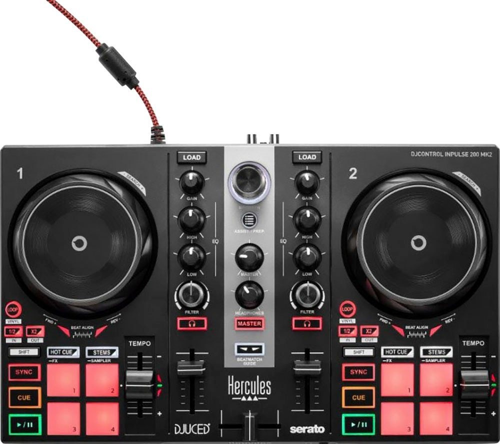 HERCULES DJ Controller DJControl Inpulse 200 MK2 schwarz