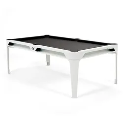 Cornilleau Billardtisch "Hyphen" Dekor Weiß, Schwarz, Dunkelgrau