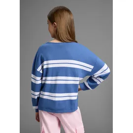 KangaROOS Strickpullover »Kuschelweicher Ringelpullover« Weicher Ringelpullover mit kleinem V-Ausschnitt,