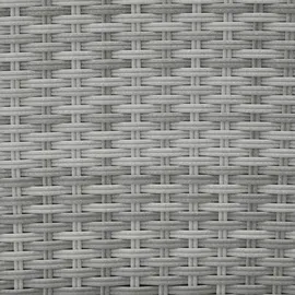 Tectake Monaco Rattan Sitzgruppe 9-tlg. hellgrau inkl. Schutzhülle