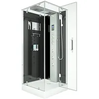AcquaVapore Duschkabine Komplettdusche Fertigdusche Dusche 90x90 cm mit 2k Scheiben Versiegelung