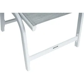 Kettler Hocker Basic Plus Weiß-Hellgrau