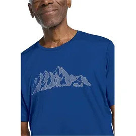 Jack Wolfskin Peak Graphic Kurzarm-t-shirt - New Mountain Blue Orchid - 2XL