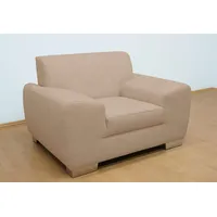 DOMO collection Sessel Ricardo Kunstleder 125 x 81 x 95 cm Beige