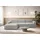 ax living Eckcouch Polyester 3-Sitzer Grau