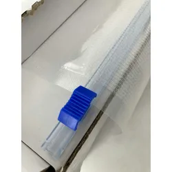 aro Geprägte Vakuumbeutel CB3045 im Karton mit Schneidevorrichtung, PA / PE, 16,6 x 37,2 x 17,8 cm, 75 μm, transparent