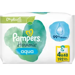 Pampers Harmonie Aqua feuchte Feuchttücher für Kinder 4x48 St.