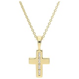 JuwelmaLux Kreuzanhänger JuwelmaLux Anhänger 333/000 (8 Karat) Gold Kreuz mit Zirkonia JL20-02- (1-tlg)