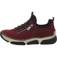 Rieker Sneaker in Schwarz/Bordeaux | Gr.: 38