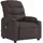 vidaXL Massagesessel Dunkelbraun Polyester 147 x 80,5 x 0 cm Braun mit Fernbedienung