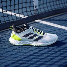 adidas Herren Tennisschuhe adidas Adizero Ubersonic 4.1 M FTWWHT/AURBLA EUR 42 2/3 - Grün - EUR 42 2/3
