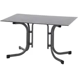 Siena Garden Sola Klapptisch 120 x 80 x 71 cm Anthrazit