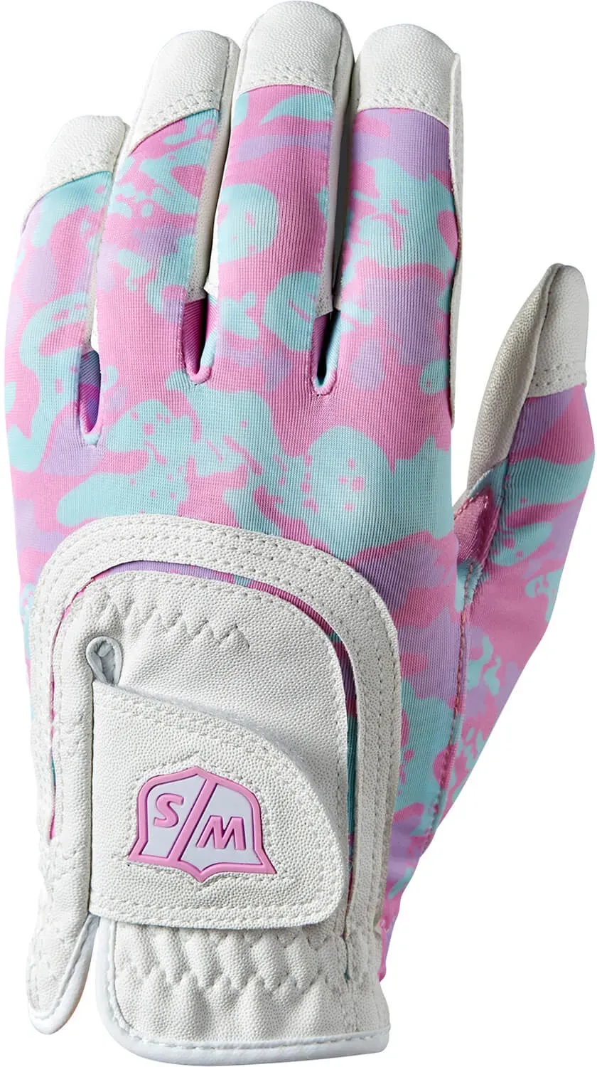 Wilson Junior Handschuh Fit All, weiss/pink