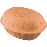 Römertopf Maxi Bräter bis zu 8 Personen, Pfanne + Kochtopf, Braun