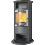 Kaminofen Hark 17 NH GT ECOplus 5 kW - Ofenkacheln: deco-schiefer - Korpus: titan/verchromt