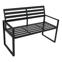 Gartenbank Aluminium Kea - Material: Aluminium - Eigenschaften: 2-Sitzer - Maße: ca. 122 x 59 x 87 cm (B x T x H)