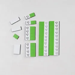 Satz Magnete - Kippmagnete mit Symbol für Lehrpersonen 10x30