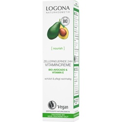 Logona Nourish Zellerneuernde 24H Vitamincreme Bio-Avocado & Vitamin E Gesichtscreme 30 ml