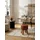 KADIMA DESIGN Sitzhocker Leder 35 x 46 x 35 cm Braun