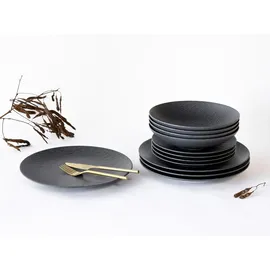 CreaTable Rondo Schiefer Tafelservice-Set schwarz, 12-tlg. (33320)