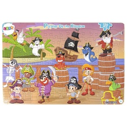 LEAN Toys Puzzle Kinder Puzzle Piraten Pirates Abenteuer See Kinderpuzzle 120 Teile, Puzzleteile