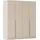 OTTO home Drehtürenschrank AGORDO 181 x 210 x 54 cm Beige