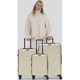 Redolz Essentials 18 Koffer-Set 3-tlg. beige/metallic-greige shiny